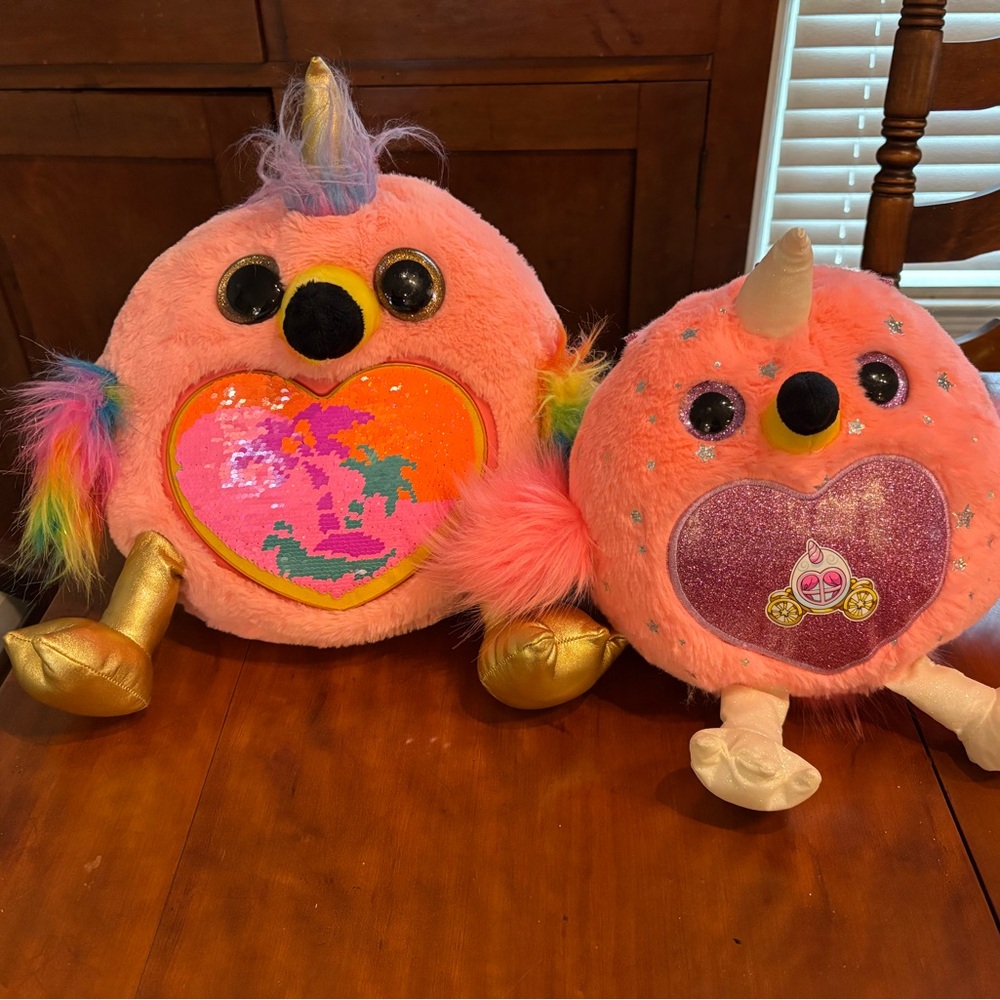 Zuru Rainbowcorns Plush Stuffed Pink Flamingo Unicorns  9"-11"